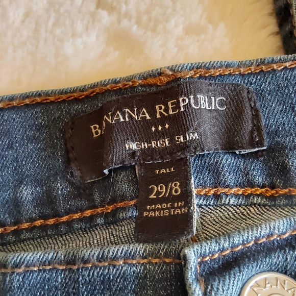 🌺 NWT Banana Republic Curvy High Rise Slim Jeans - Picture 5 of 9